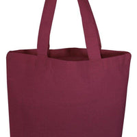 BAGANDTOTE COTTON TOTE BAG MAROON Economical 100% Cotton Cheap Tote Bags W/Gusset