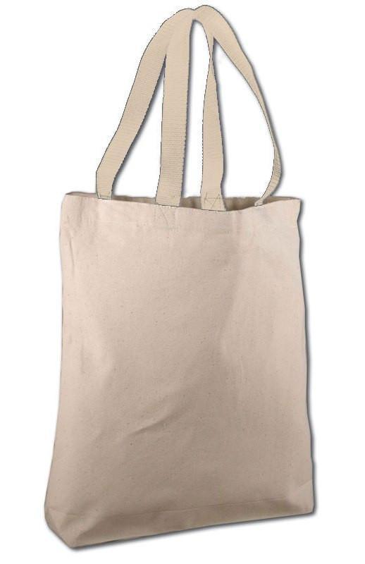 BAGANDTOTE COTTON TOTE BAG NATURAL Cotton Canvas Tote Bags with Contrast Handles