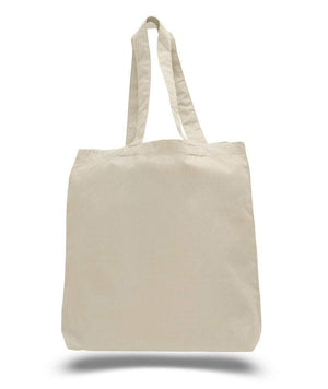 BAGANDTOTE COTTON TOTE BAG NATURAL Economical 100% Cotton Cheap Tote Bags W/Gusset