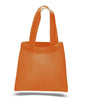 BAGANDTOTE COTTON TOTE BAG ORANGE Custom MINI Cotton Tote Bag with Fabric Handles