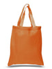 BAGANDTOTE COTTON TOTE BAG ORANGE NEW Economical 100% Cotton Reusable Wholesale Tote Bags