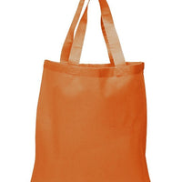 BAGANDTOTE COTTON TOTE BAG ORANGE NEW Economical 100% Cotton Reusable Wholesale Tote Bags