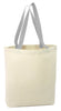 BAGANDTOTE COTTON TOTE BAG WHITE Cotton Canvas Tote Bags with Contrast Handles