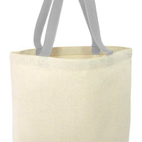 BAGANDTOTE COTTON TOTE BAG WHITE Cotton Canvas Tote Bags with Contrast Handles