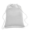 BAGANDTOTE COTTON TOTE BAG WHITE Economical Sport Cotton Drawstring Bag Cinch Packs