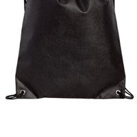 BAGANDTOTE DRAWSTRING BLACK Polypropylene Non-Woven Cinch Pack / Drawstring Bag