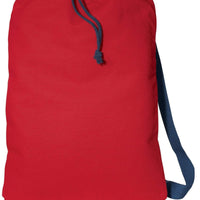 BAGANDTOTE DRAWSTRING CHILI RED Canvas Cinch Drawstring BackPack