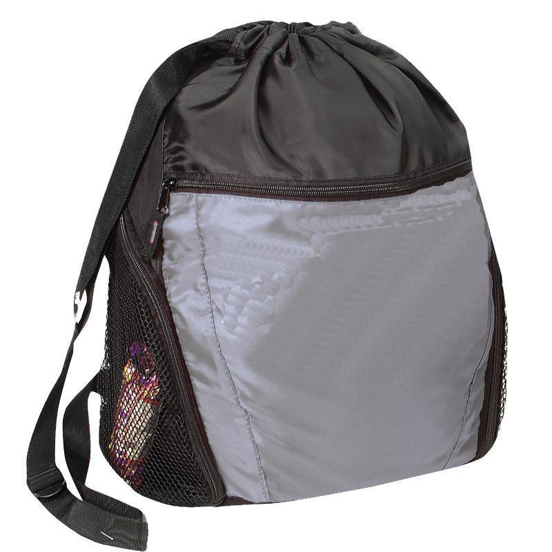 Drawstring Backpack with Front Pocket | BAGANDTOTE.COM