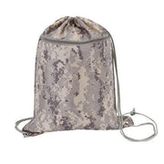 BAGANDTOTE DRAWSTRING Digital Camo Drawstring Backpack