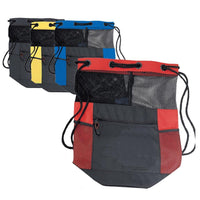BAGANDTOTE DRAWSTRING Expanded Polyester Mesh Bag / Drawstring Backpack