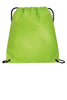 BAGANDTOTE DRAWSTRING LIME Polypropylene Non-Woven Cinch Pack / Drawstring Bag