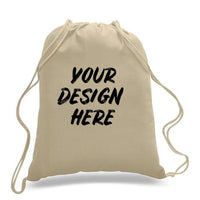CUSTOM DRAWSTRING BACKPACK 100% COTTON SHEETING