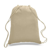 BAGANDTOTE DRAWSTRING NATURAL Drawstring Backpack 100% Cotton Sheeting