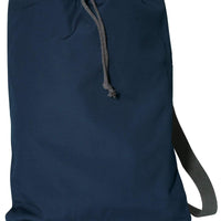 BAGANDTOTE DRAWSTRING NAVY Canvas Cinch Drawstring BackPack