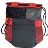 BAGANDTOTE DRAWSTRING RED Expanded Polyester Mesh Bag / Drawstring Backpack