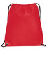 BAGANDTOTE DRAWSTRING RED Polypropylene Non-Woven Cinch Pack / Drawstring Bag