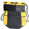BAGANDTOTE DRAWSTRING YELLOW Expanded Polyester Mesh Bag / Drawstring Backpack