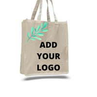 BAGANDTOTE Lunch Boxes & Totes Custom 12 OZ Cotton Canvas Jumbo Tote Bag