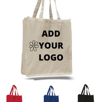 BAGANDTOTE Lunch Boxes & Totes Custom 12 OZ Cotton Canvas Jumbo Tote Bag