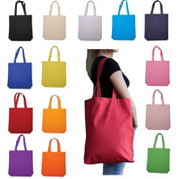 BAGANDTOTE Lunch Boxes & Totes Custom Economical Cotton Tote Bag W/Bottom-Gusset