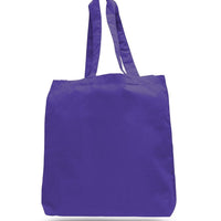 BAGANDTOTE Lunch Boxes & Totes Custom Economical Cotton Tote Bag W/Bottom-Gusset