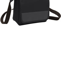 BAGANDTOTE Polyester BLACK Lunch Cooler Messenger