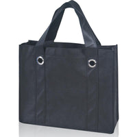 BAGANDTOTE Polyester BLACK Non-Woven Polypropylene Grocery Shopping Tote Bags