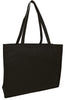 BAGANDTOTE Polyester BLACK Promotional Large Size Non-Woven Tote Bag