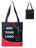BAGANDTOTE Polyester Custom Dual Handles Poly Tote Bag With D-Ring Attached