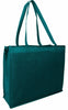 BAGANDTOTE Polyester FOREST GREEN Zippered Large Tote Bags - Reusable Grocery Bags