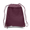 BAGANDTOTE Polyester MAROON Polyester Cheap Drawstring Bags with Front Pocket