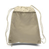 BAGANDTOTE Polyester NATURAL Polyester Cheap Drawstring Bags with Front Pocket