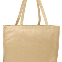 BAGANDTOTE Polyester NATURAL Promotional Large Size Non-Woven Tote Bag