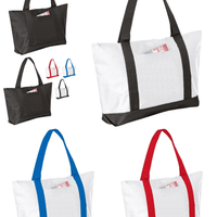 BAGANDTOTE Polyester Polyester Beach Tote Bags with Zipper