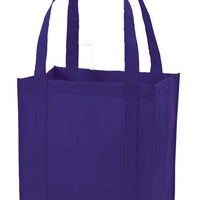BAGANDTOTE Polyester PURPLE Non-Woven Polypropylene Grocery Shopping Bag