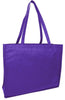 BAGANDTOTE Polyester PURPLE Promotional Large Size Non-Woven Tote Bag