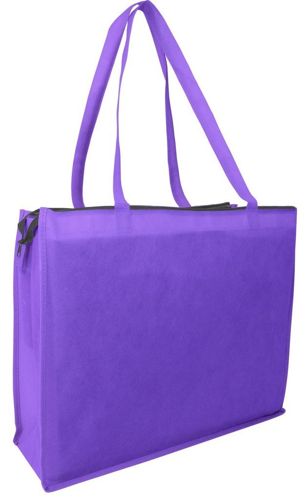 Heavy Canvas Tote Bag With Zipper - Large Reusable Grocery & Shopping Bag For Women