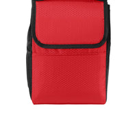 BAGANDTOTE Polyester RED Honeycomb Polyester Lunch Bag Cooler