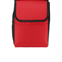 BAGANDTOTE Polyester RED Honeycomb Polyester Lunch Bag Cooler
