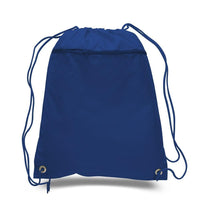 BAGANDTOTE Polyester ROYAL Polyester Cheap Drawstring Bags with Front Pocket