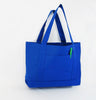 BAGANDTOTE Polyester ROYAL Shopping Tote Bags Solid With PVC Backing