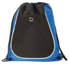 BAGANDTOTE Polyester ROYAL Tri-Color Cool Drawstring Bag / Cinch Pack