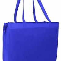 BAGANDTOTE Polyester ROYAL Zippered Large Tote Bags - Reusable Grocery Bags