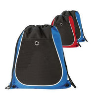 BAGANDTOTE Polyester Tri-Color Cool Drawstring Bag / Cinch Pack