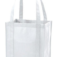BAGANDTOTE Polyester WHITE Non-Woven Polypropylene Grocery Shopping Bag