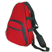 BAGANDTOTE SLING BAG RED Deluxe Body Sling Backpack