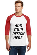 Custom Adult Dryblend 3/4 Sleeve Raglan T-Shirt  5700