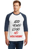 Custom Adult Dryblend 3/4 Sleeve Raglan T-Shirt  5700