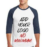 Custom Adult Dryblend 3/4 Sleeve Raglan T-Shirt  5700
