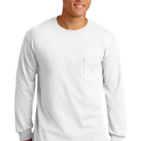 Custom Adult Long Sleeve Pocket T-Shirt  2410